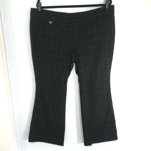 New York & Co Black Plaid Pants Size 18 Petite